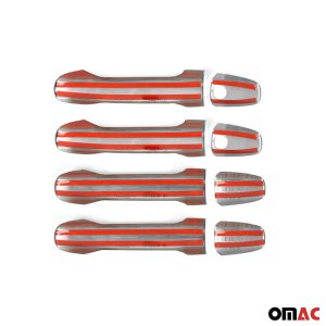 Mercedes Sprinter W907 Door Handle Cover - Omac - 8 Pcs, S.Steel - Gloss Silver - 2018 Mercedes Sprinter W907 Door Handle Cover - Omac - 8 Pcs, S.Steel - Gloss Silver - 2018